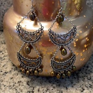 Sterling Silver 2 Tier earrings